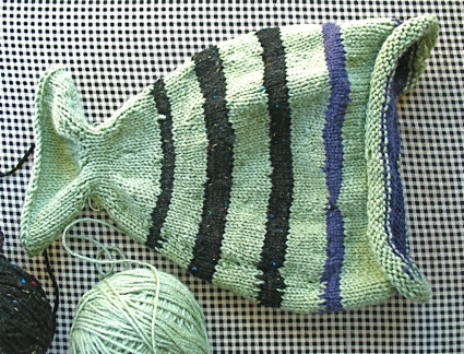 Joey's fishy hat for our little guy