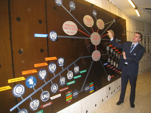 Believe it or not, the UN org chart is as exciting as the tour gets
