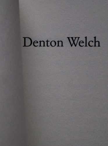 Denton Welch, In gioventù il piacere, Casagrande 2003, frontespizio (part.) 1
