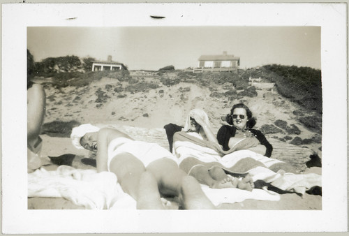 three women on the beach