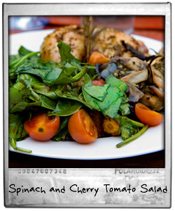 Spinach and Cherry Tomato Salad