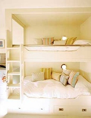 Interiors, Bedroom: White Bunk Bed