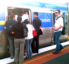 Trains packed after a disruption