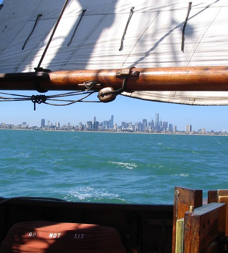 Melbourne from a sailing ship