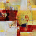 TERRITORIAL OVERLAP _ 100 x 100 cm _ mixed media on canvas (Sold)