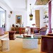 Colorful + eclectic: Beautiful global chic living room, from Elle Decor