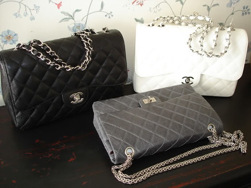 Chanel Classic flap bag and Chanel Reissue 2.55 bag