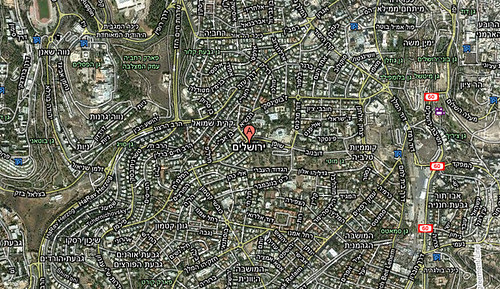 Google Maps Israel - Hebrew