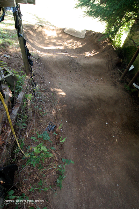 View of the berm. 9/15/09