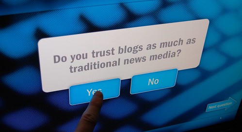 Newseum: Do You Trust Blogs?