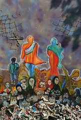 Marela & HwH (Collaboative Painting) "Reaching Liberation"