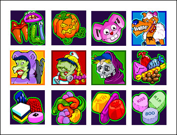 free Halloweenies slot game symbols