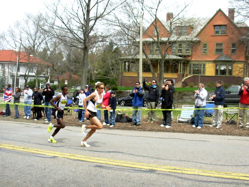 Ryan Hall 3rd Tekeste Kebede 4th Boston Marathon 2009