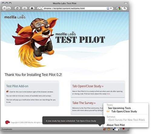 Test Pilot - new study available