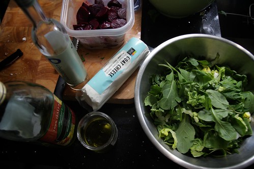 making a beet salad