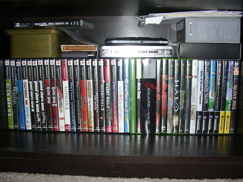 games shelf