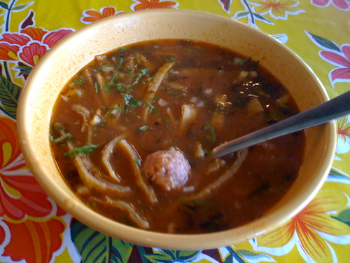 Albondigas soup at Mijita in San Francisco