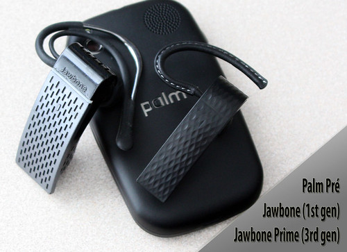 Jawbone 1 and Prime with Palm Pre 