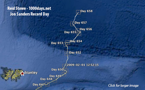 Day 658 Google Earth plot