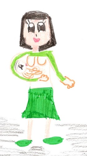 Dibujo infantil lactancia