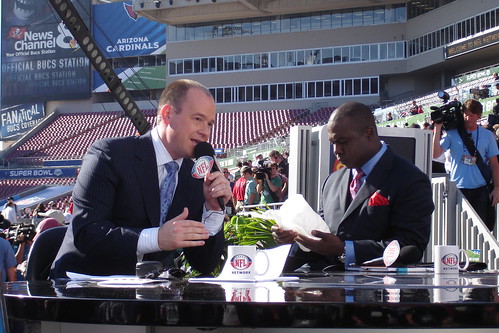 Rich Eisen and Marshall Faulk of NFL Network.