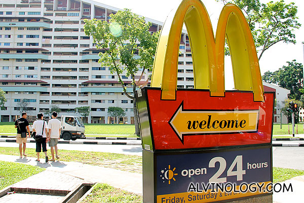 I remember it was a big deal in Potong Pasir when the first McDonald's outlet arrived here