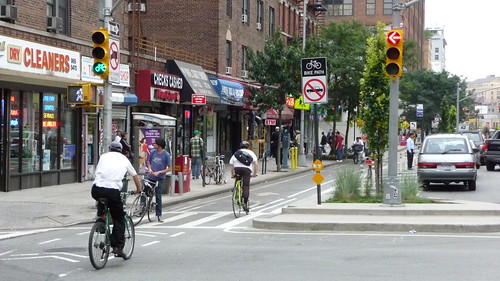 Street side cycle track
