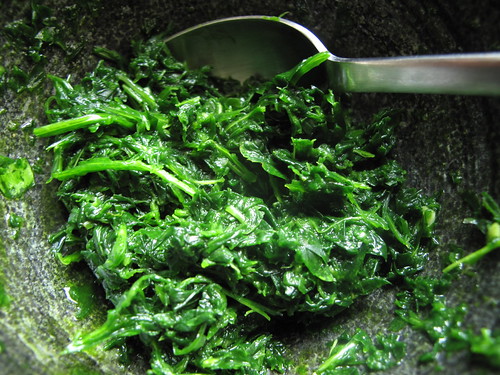 Pounded Basil and Parsley