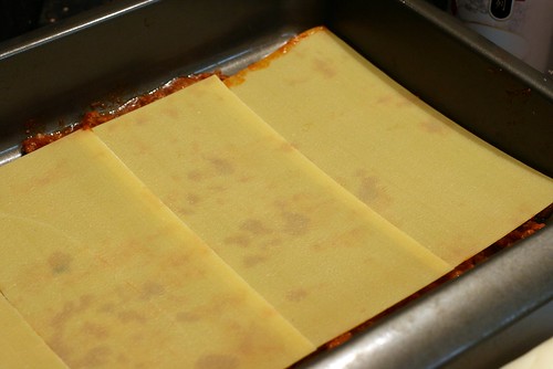 first lasagna sheet layer