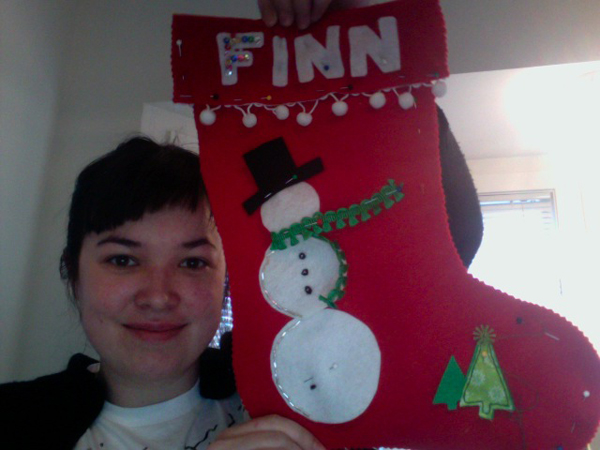 A stocking for Finn