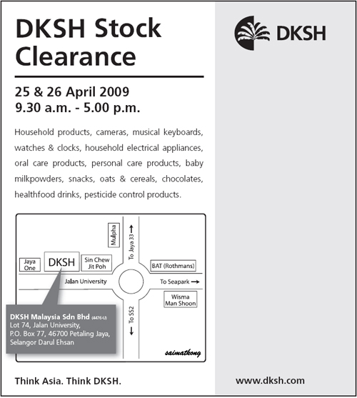 DKSH Warehouse Sales 25-26 April 09