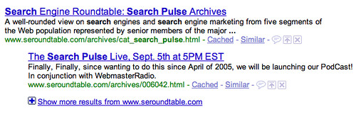 Google Show More Results Plus Sign