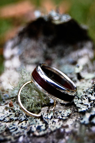 custom wood wedding ring