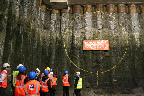 Teaser - deep underground in the Crossrail Station at Canary Wharf