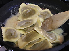 Wild Mushroom Agnolotti with Lemon Butter Sauce