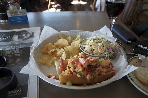 Okay, a sandwich in California made of Maine lobster violates all my principals about eating local -- in a big way.
