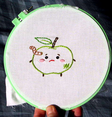 sad apple in the hoop