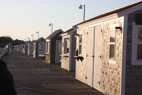 Huts on the pier in Provincetown