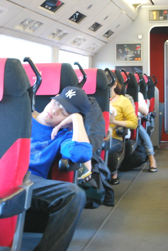 Durmiendo en el Narita Express