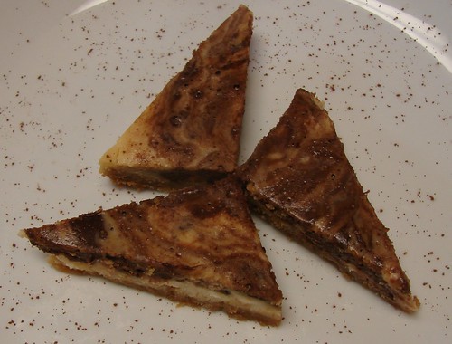 Swirled Cheesecake Triangles