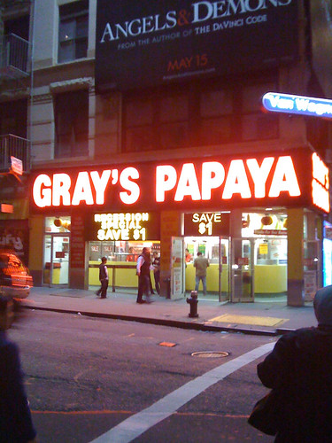 Gray's Papaya for hot dogs
