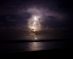 Lightning over the Gulf