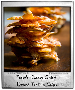 Tesse's Cheesy Salsa Baked Tortilla Chips