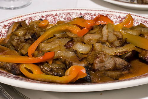 Sliced Steak with Onions & Peppers
