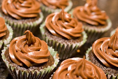 Chocolate Frosted Drunken Cupcakes 5