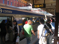 Flinders St station at peak hour