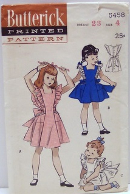 Butterick 4042 Victorian Pinafore Apron SEWING PATTERN