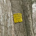 Old private property sign