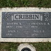 Headstone of Joseph and Constance (Knudsen) Cribbin and John and Dale (Cotterill) Cribbin Lakeview Cemetery, Sarnia, ON