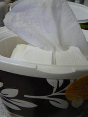 Textured wipes inside